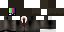 Minecraft skin texture, 64x32 legacy pixels