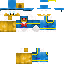 Minecraft skin texture, 64x64 pixels