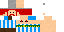 Minecraft skin texture, 64x32 legacy pixels