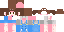 Minecraft skin texture, 64x32 legacy pixels
