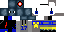 Minecraft skin texture, 64x32 legacy pixels