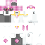Minecraft skin texture, 64x64 pixels
