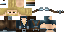 Minecraft skin texture, 64x32 legacy pixels