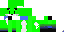 Minecraft skin texture, 64x32 legacy pixels