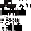 Black Minecraft skin texture, 64x64 pixels