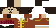 Minecraft skin texture, 64x32 legacy pixels