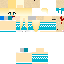 Minecraft skin texture, 64x64 pixels