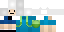 Minecraft skin texture, 64x32 legacy pixels