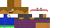 Minecraft skin texture, 64x32 legacy pixels