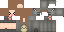 Minecraft skin texture, 64x32 legacy pixels