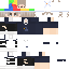 Blue Minecraft skin texture, 64x64 pixels