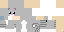 Gray Minecraft skin texture, 64x32 legacy pixels