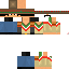 Minecraft skin texture, 64x64 pixels