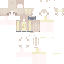 Orange Minecraft skin texture, 64x64 pixels