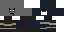 Minecraft skin texture, 64x32 legacy pixels