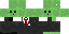 Gray Minecraft skin texture, 64x32 legacy pixels