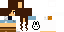 Minecraft skin texture, 64x32 legacy pixels