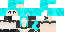 Minecraft skin texture, 64x32 legacy pixels