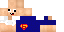Minecraft skin texture, 64x32 legacy pixels