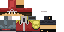 Minecraft skin texture, 64x32 legacy pixels