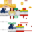 Minecraft skin texture, 64x64 pixels