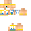 Minecraft skin texture, 64x64 pixels