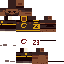 Minecraft skin texture, 64x64 pixels
