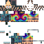 Minecraft skin texture, 64x64 pixels