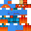 Minecraft skin texture, 64x64 pixels