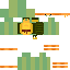 Yellow Minecraft skin texture, 64x64 pixels