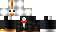 Minecraft skin texture, 64x32 legacy pixels