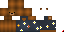 Minecraft skin texture, 64x32 legacy pixels