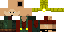 Minecraft skin texture, 64x32 legacy pixels