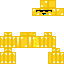 Minecraft skin texture, 64x64 pixels