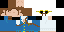 Minecraft skin texture, 64x32 legacy pixels