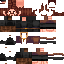 Minecraft skin texture, 64x64 pixels
