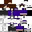 Minecraft skin texture, 64x64 pixels