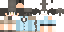 Minecraft skin texture, 64x32 legacy pixels
