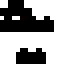 Black Minecraft skin texture, 64x64 pixels