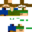 Minecraft skin texture, 64x64 pixels
