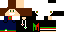 Minecraft skin texture, 64x32 legacy pixels
