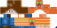 Minecraft skin texture, 64x32 legacy pixels