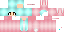 Minecraft skin texture, 64x32 legacy pixels