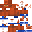 Minecraft skin texture, 64x64 pixels