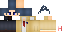Minecraft skin texture, 64x32 legacy pixels