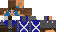 Minecraft skin texture, 64x32 legacy pixels