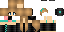 Minecraft skin texture, 64x32 legacy pixels