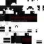 Black Minecraft skin texture, 64x64 pixels