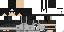 Minecraft skin texture, 64x32 legacy pixels