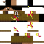 Minecraft skin texture, 64x64 pixels